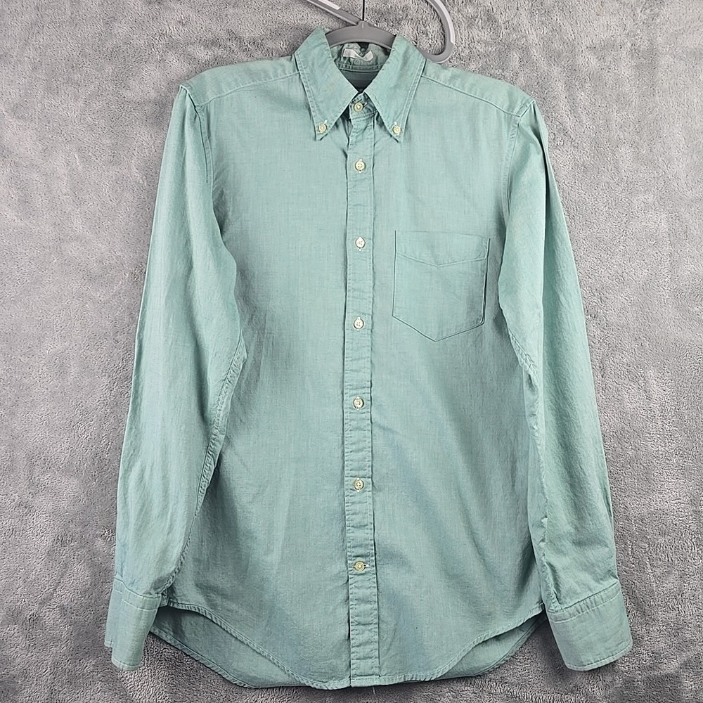 Vintage‎ Gant Yale Co-Op Button-Down Shirt Mens Small Green 90's Archive Oxford